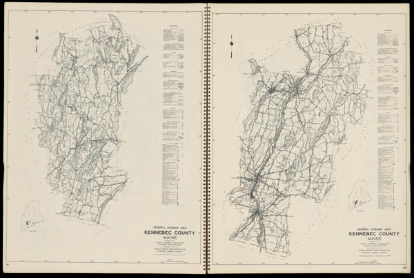 General Highway Map Kennebec County Maine