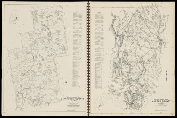 General Highway Map Hancock County Maine