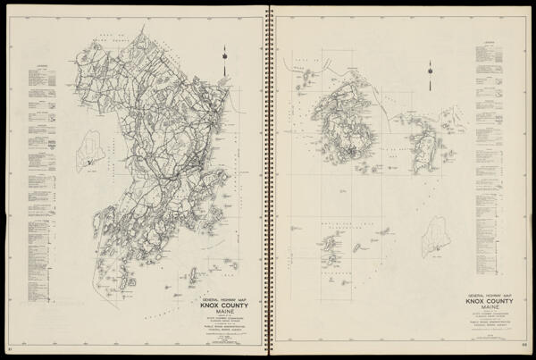 General Highway Map Knox County Maine