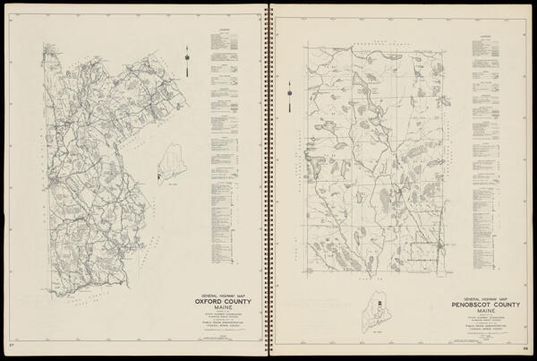 General Highway Map Oxford County Maine / General Highway Map Penobscot County Maine