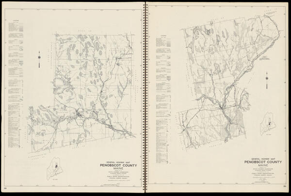 General Highway Map Penobscot County Maine