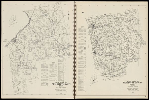 General Highway Map Penobscot County Maine