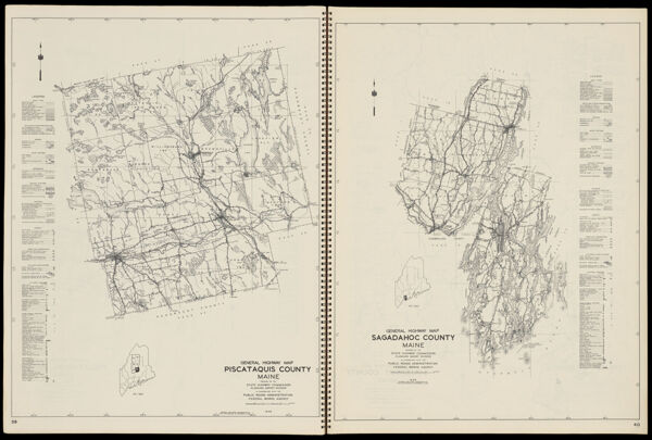 General Highway Map Piscataquis County Maine / General Highway Map Sagadahoc County Maine