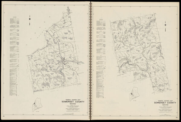 General Highway Map Somerset County Maine