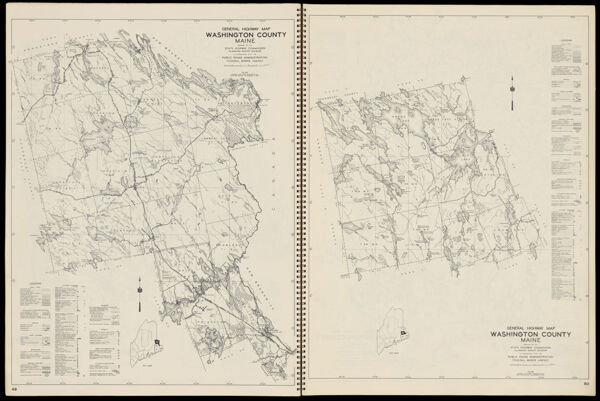 General Highway Map Washington County Maine