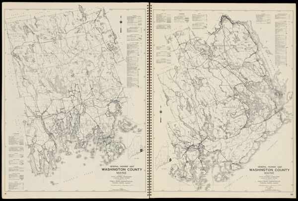 General Highway Map Washington County Maine