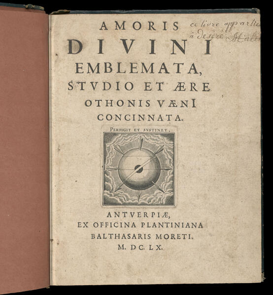 Amoris divini emblemata studio et aere Othonis Vaeni concinnata [Title page]