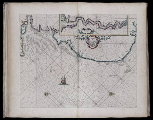 Pascaarte van Engelant van t'voorlandt tot aen Blakeney waer in te sien is de mont vande Teemse