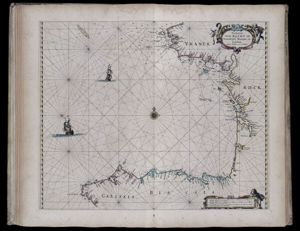 Paskaerte vande Bocht van Vranckrijck Biscajen en Galissen