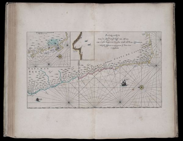 Pas-Kaarte van de Zuyd-West-Kust van Africa; van Cabo Negro tot Beoosten Cabo de Bona Esperanca