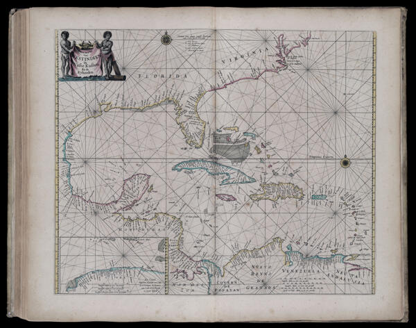 Pascaerte van Westindien de Vaste kusten en de Eylanden