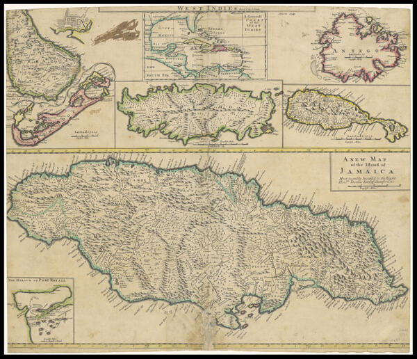 A new map of the English empire in the ocean of America or West Indies