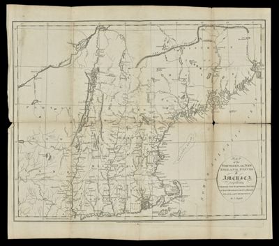 Map of the northern, or, New England states of America : comprehending Vermont, New Hampshire, District of Main, Massachusetts, RhodeIsland, and Connecticut