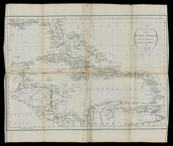 An Accurate Map of the West Indies with the adjacent coast of America; by J. Russell.