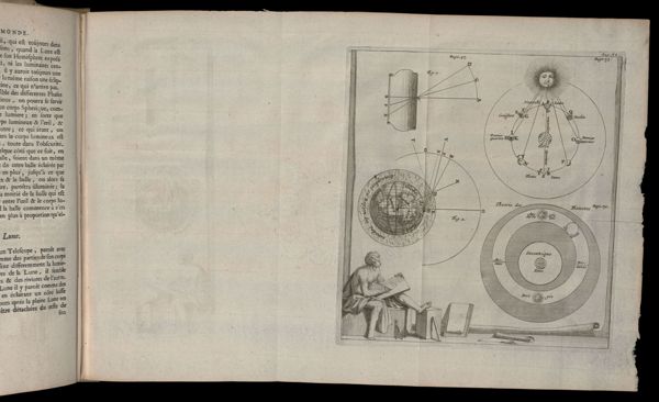 [Untitled images of the orbit of the Moon around the Earth and how it creates Lunar phases.  Also an image of the Sun as if it rotated around the Earth.]