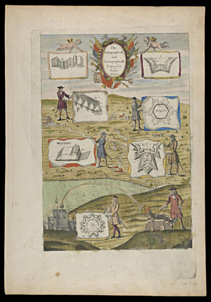 The Ichnographicall and Scenographical Lines of a Fort Plate 1