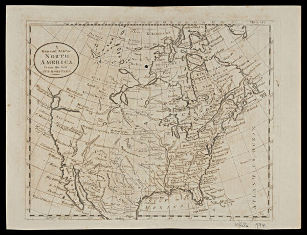 A General Map of North America from the best Authorities