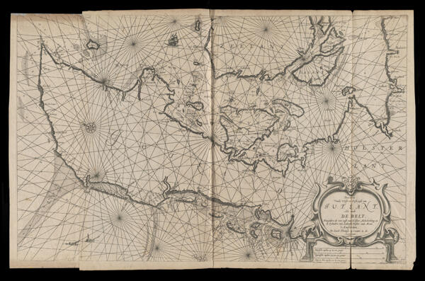 Pascaerte vande West en Oost cult van Jutlant, Als mede de belt; Mitsgaders de zee-cust van Holster, Mekelenborg en de Eylanden van Lalandt, Falster ende Meun. 't Amsterdam...