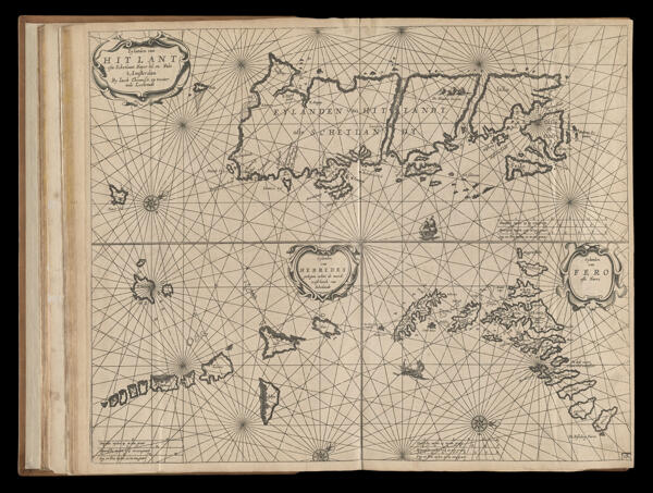 Eylanden van Hitlant oste Schetlant. Fayer hil. en Fulo. 't Amsterdam... [top chart]