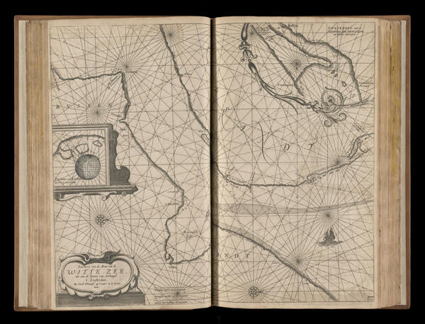 Pascaerte van de Mont van de Witte Zee, tot aem de rivier van archangel. 't Amsterdam...