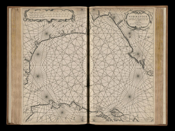 De cust van Normandie, en Picardie; als mede een gedeelt van Engeland, tusschen de Hoosden, Ornay ende Poortlant. 't Amsterdam...