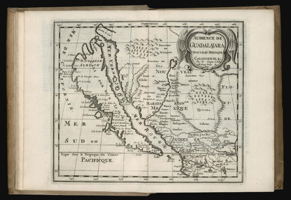 Audience de Guadalajara, Nouveau Mexique, Californie, &c.  Par N. Sanson d'Abbeville Geogr Ordin du Roÿ