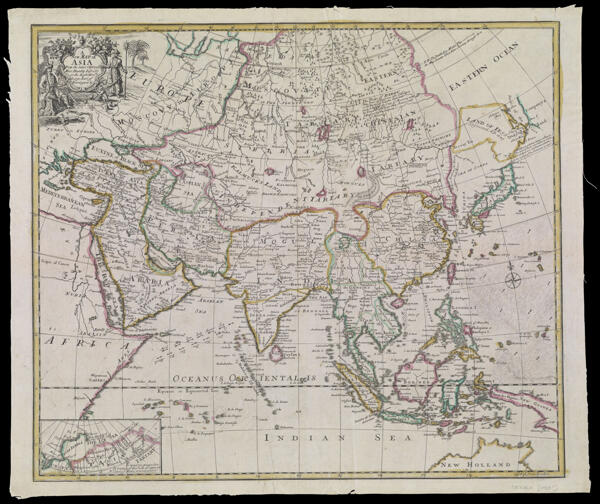 A New Map of Asia From the latest Observations, Most Humbly Inscribd. to the Right Honble. George, Earl of Warrington &c.