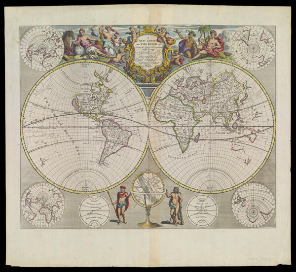 A New Map of the World From the Latest Observations Revis'd by I. Senex