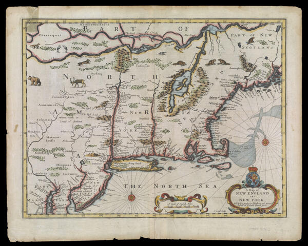 A Map of New England and New York