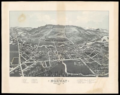 Village of Norway Oxford County, Me. 1886