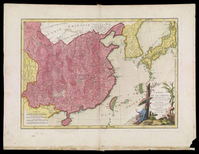 L'Empire de la Chine d'aprés l'Atlas Chinois, avec les Isles du Japon par M. Bonne