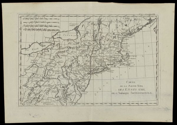 Carte de la Partie Nord, des Etats Unis, de l'Amérique Septentrionale