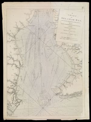 A Chart of Delawar Bay, with Soundings and Nautical Observations taken by Capt. Sir Andrew Snape Hammond of the Navy and others Composed and Published for The Use of Pilotage by J.F.W. Des Barres Esqr. June 1st. 1779.