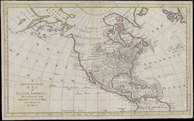 A New & Accurate Map of North America; Drawn from the most Authentic Modern Maps and Charts by Thos. Bowen