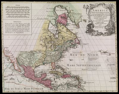 America Septentrionalis, Concinnata juxta Observationes Dnn Academiae Royalis Scientiarum et nonnullorum aliorum, et juxta annotationes recentissimas per G. de L'Isle, Geographum Venalis prostat Augustae Vindelicorum apud Tobiam Conr. Lotter Geogr. et Calcogr.