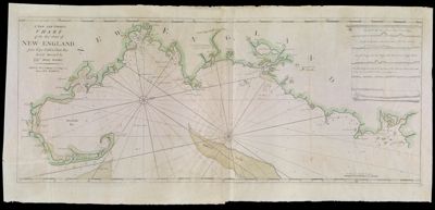 A New and Correct Chart of the Sea Coast of New - England from Cape Codd to Casco Bay. Lately Survey'd by Capt. Henry Barnsley.