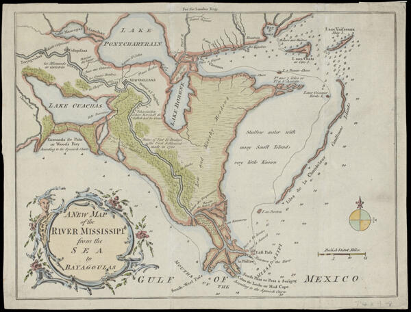 A New Map of the River Mississipi from the Sea to Bayagoulas