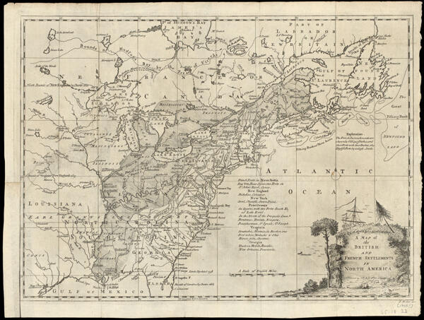 A Map of the British and French Settlements in North America