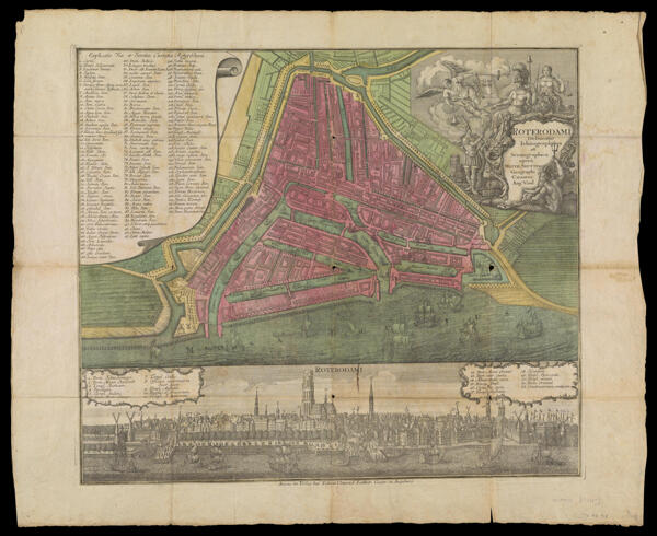 Roterdami Delineatio Ichnographica et Scenographica opera Matth. Seutter, Geographi Cæsarei Aug. Vind.