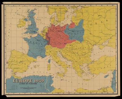 Europe 1939 A Map by Fortune