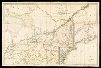 A Map Exhibiting the Frontiers of Canada and the United States; intended to illustrate the Operations of the British & American Armies