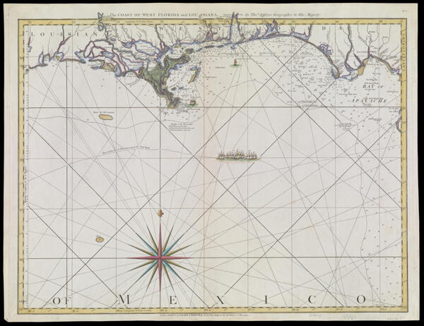 The Coast of West Florida and Louisiana by Thos. Jeffereys, Geographer to His Majesty