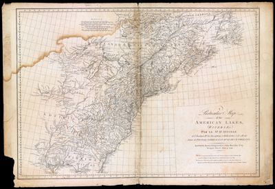 A Particular Map of the American Lakes, Rivers & c. Par le Sr. D'Anville de l'Academie Rle. des Inscriptions et Belles Lettres et de celle des Siences de Petersbourg Secretaire de S.A.S.Mgr. le Duc D'Orleans.