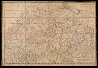 Map of Switzerland, Marked with the Routes of Four Tours made in the Years 1776, 1779, 1785 and 1786 By the Revd. Willm. Coxe. A.M.F.R.S.-F.A.S. London.