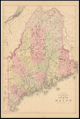County and Township Map of the State of Maine