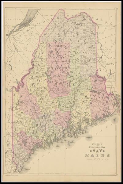 County and Township Map of the State of Maine