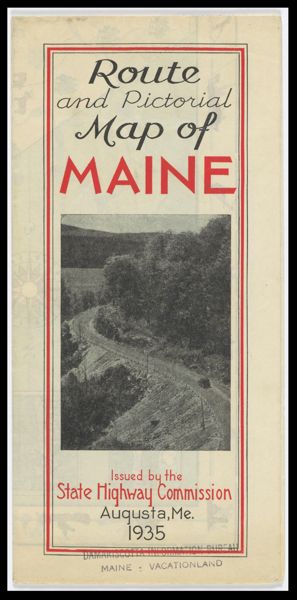 Route and Pictorial Map of Maine