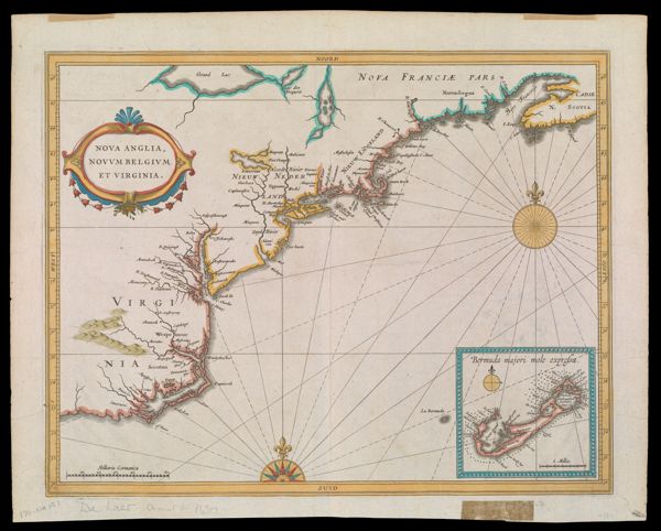 Nova Anglia, Novum Belgium et Virginia.