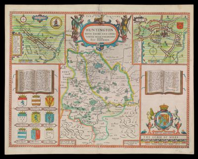 Huntington both Shire and Shire Towne with the Ancient Citie Ely described.