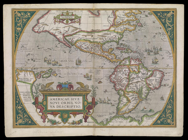 Americae Sive Novi Orbis, Nova Descriptio., 1598